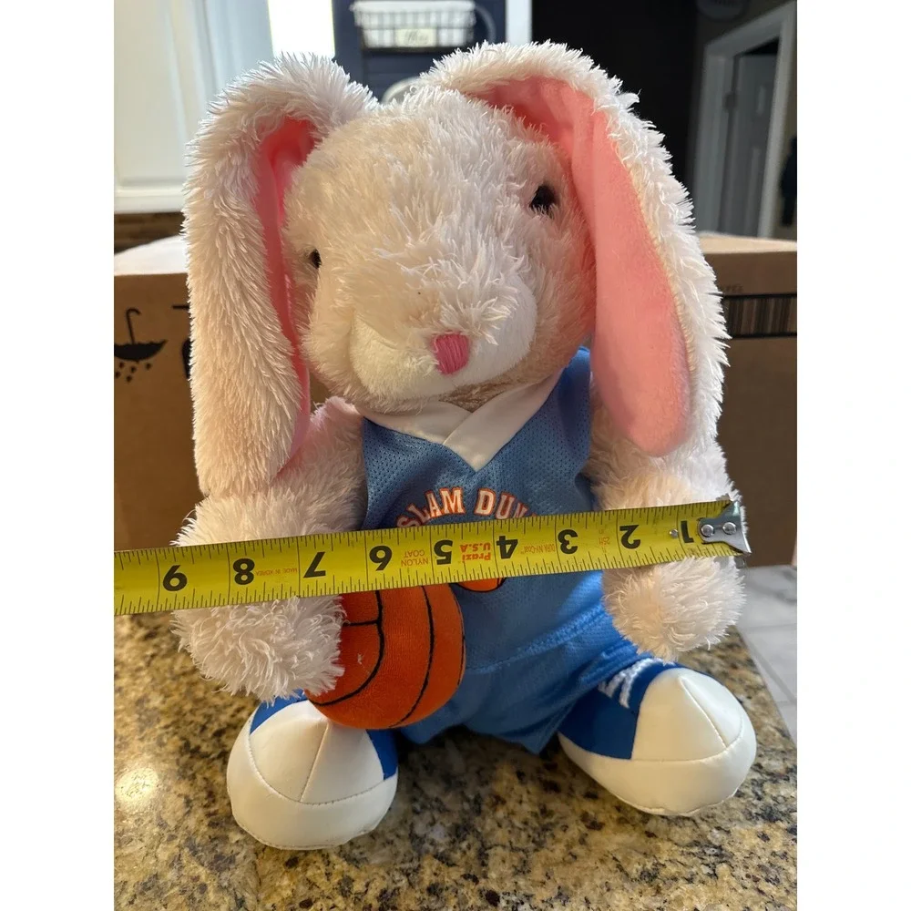 Dan Dee‎ Collectors Choice Slam Dunk Basketball Bunny Plush White Rabbit 14 inch